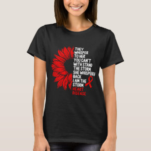 Herzerkrankungen Sensibilisierung für Lila Unwett T-Shirt