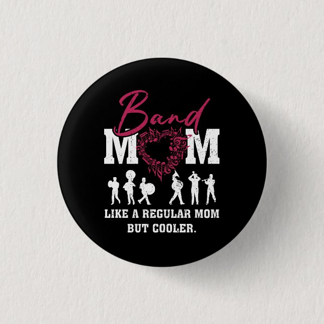 Herzerreißende Band-Mama wie eine regelmäßige Mama Button (Vorderseite)