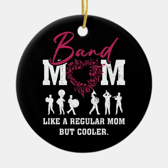 Herzerreißende Band-Mama wie eine regelmäßige Mama Keramik Ornament (Vorne)