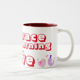 Herzerwärmende Vögel Zweifarbige Tasse
