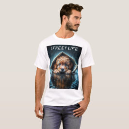 Herzerwärmender feuchter Hund bei Sturmwetter T-Shirt