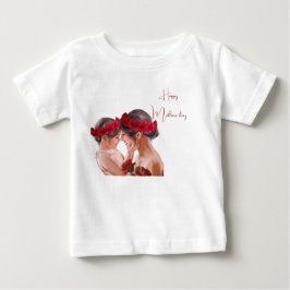 Herzerwärmendes persönliches Blumengeschenk Baby T-shirt