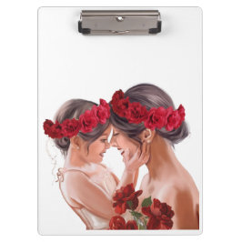 Herzerwärmendes persönliches Blumengeschenk Klemmbrett