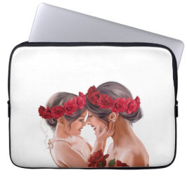 Herzerwärmendes persönliches Blumengeschenk Laptopschutzhülle