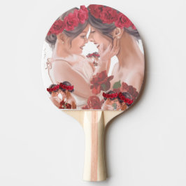 Herzerwärmendes persönliches Blumengeschenk Tischtennis Schläger