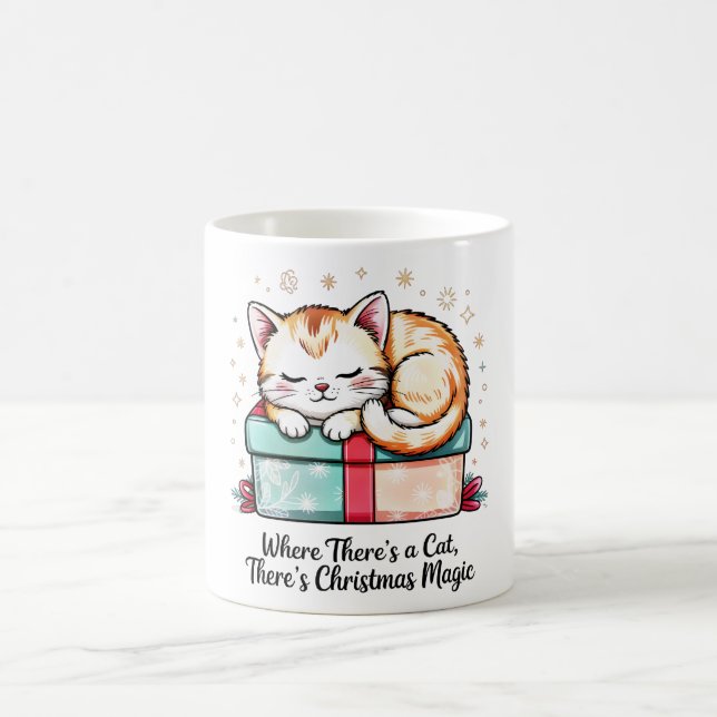 Herzerwärmendes Schlafendes Kätzchen - Geschenk fü Kaffeetasse (Mittel)