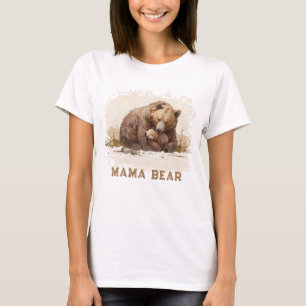 Herzerwärmung AP72 MAMA BAR Cub Muttertagskarte T-Shirt