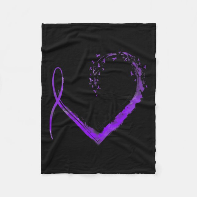 Herzfibromyalgie Fleecedecke (Vorderseite)