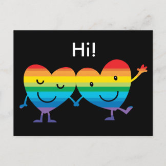 Herzfiguren Postkarte