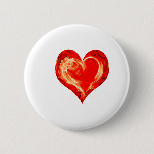 Herzflammen Button