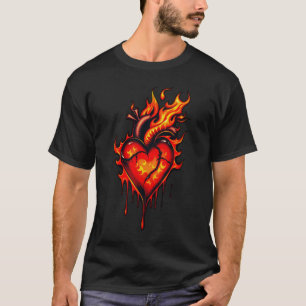 Herzflammen. T-Shirt