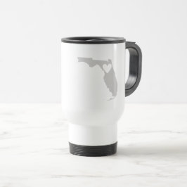 Herzflorida Gestalt Grau Floridan Liebe Floridian Reisebecher