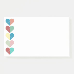 Herzfolge Post-it Klebezettel