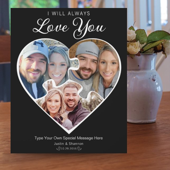 Herzform Foto Collage Liebe Jubiläumsspeicher Fotoplatte (Von Creator hochgeladen)