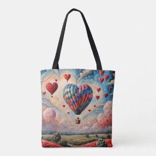 Herzform Heißluftballon Tasche