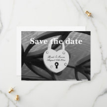 Herzform Padlock auf Zaun Foto Hochzeit
