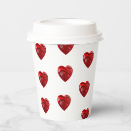 Herzform Pappbecher