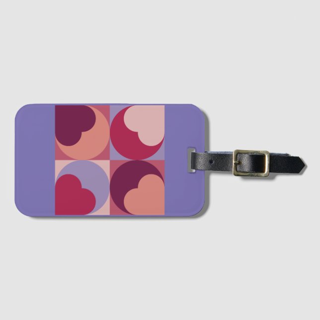 Herzformen Gepäckanhänger (Vorderseite (Horizontal))