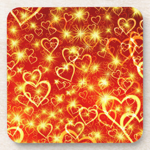 Herzformen Muster-25622 Getränkeuntersetzer