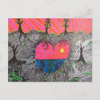 Herzformen Postkarte