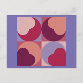 Herzformen Postkarte
