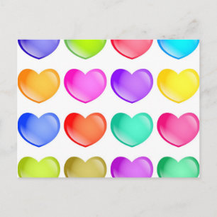 Herzformen Postkarte