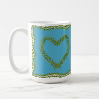 Herzförmige Blatt-Tasse Kaffeetasse