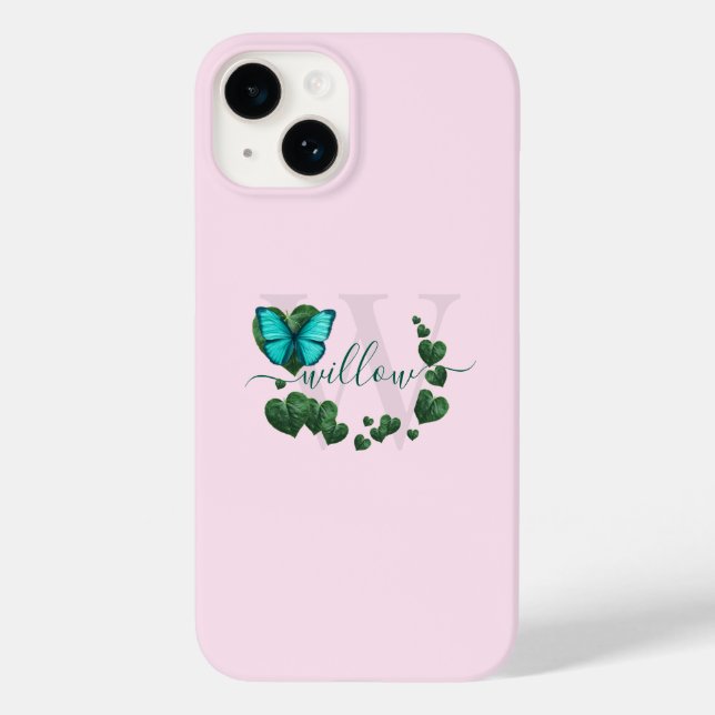 Herzförmige Blätter Bouquet Case-Mate iPhone 14 Hülle (Rückseite)