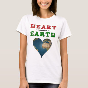 Herzförmige Erde T-Shirt