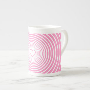 Herzförmige Kaffeetasse Prozellantasse