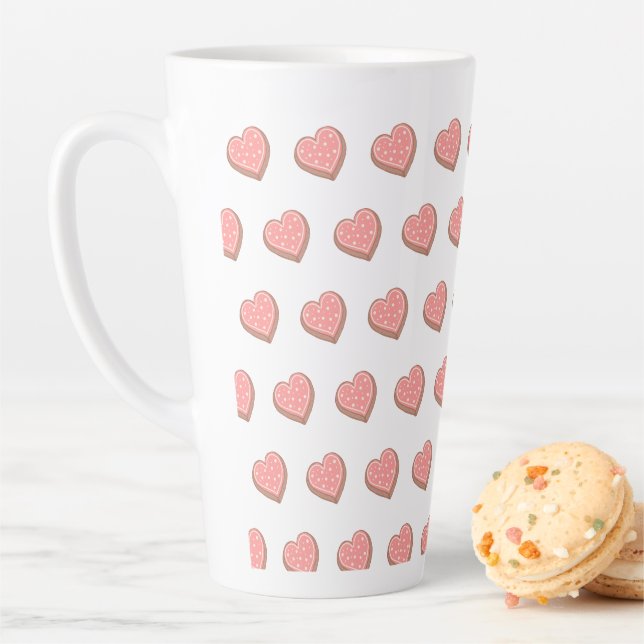 Herzförmige Kekse Milchtasse (Beispiel)