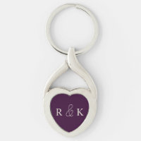 Herzförmige Paare Liebe mit Monogramm