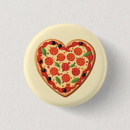 Herzförmige Pizza Button