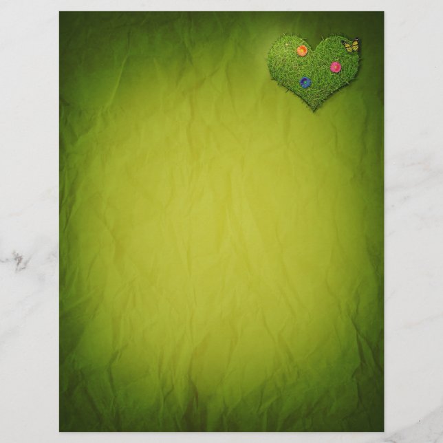 Herzförmige Rasen-Blume Schmetterling (Vorderseite)