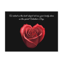 Herzförmige Rote Rosen Valentine-