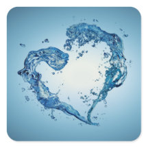 Herzförmige Wasserablagerungen