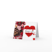 Herzförmiger, valentiner Text.