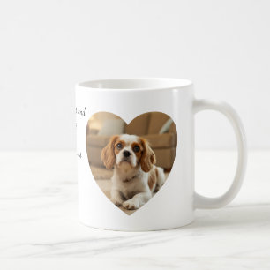 Herzförmiges Hundedesign – „Glück auf vier Pfoten“ Kaffeetasse