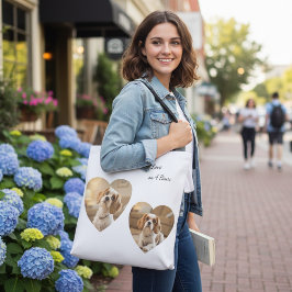Herzförmiges Hundedesign – „Glück auf vier Pfoten“ Tasche