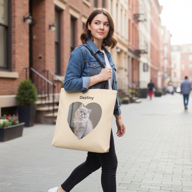 Herzförmiges Katzen-Design Tasche (Von Creator hochgeladen)