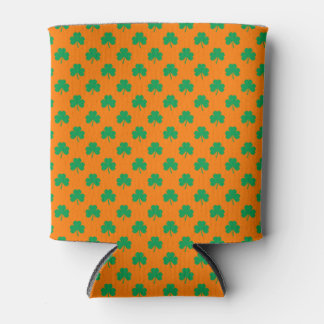 Herzförmiges Kleeblatt Green auf Orange St.Patrick Dosenkühler