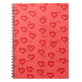 Herzförmiges Notizbuch Notizblock