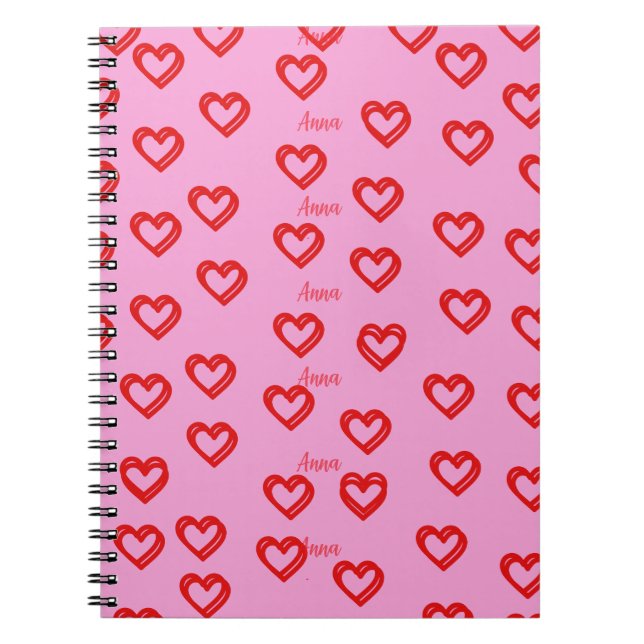 Herzförmiges Notizbuch Notizblock (Vorderseite)
