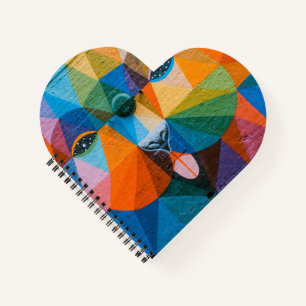 Herzförmiges Spiralnotizblock Notizbuch