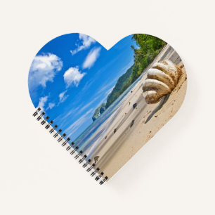 Herzförmiges Spiralnotizblock Notizbuch