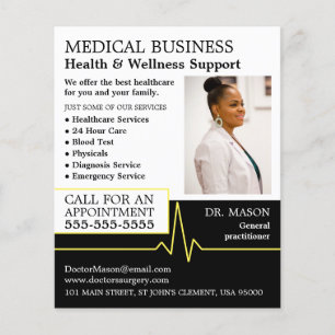 Herzfrequenz, Allgemeinmediziner, Krankenschwester Flyer