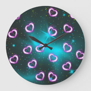 Herzgalaxie Große Wanduhr