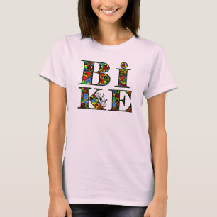 Herzgefüllter Fahrradtext T-Shirt