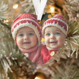 Herzgestalterisches Foto Ornament