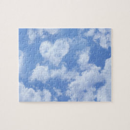 Herzgestaltete Cloud Lovely Blue Template Elegant
